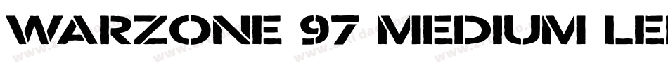 Warzone 97 Medium Left字体转换